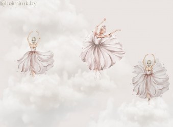 Фотообои De-Art Балерины для детской комнаты
